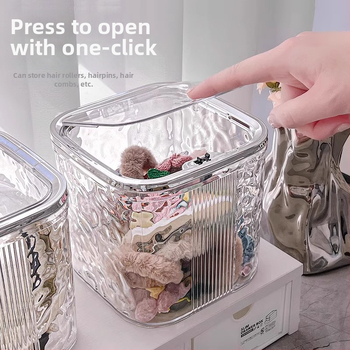 Plaukų aksesuarų laikymo dėžutė, plastikas, 18 L talpa, japonų stilius, logotipo spausdinimas įmanomas