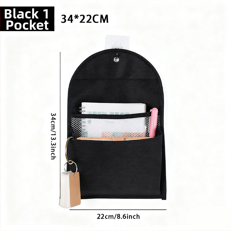 Prie sienos kabančios saugojimo maišelis garderobei, netintas audinys, daugiafunkcinis miegamojo organizatorius, tinkamas CD, žurnalams ir atvirlai, už durų modelis