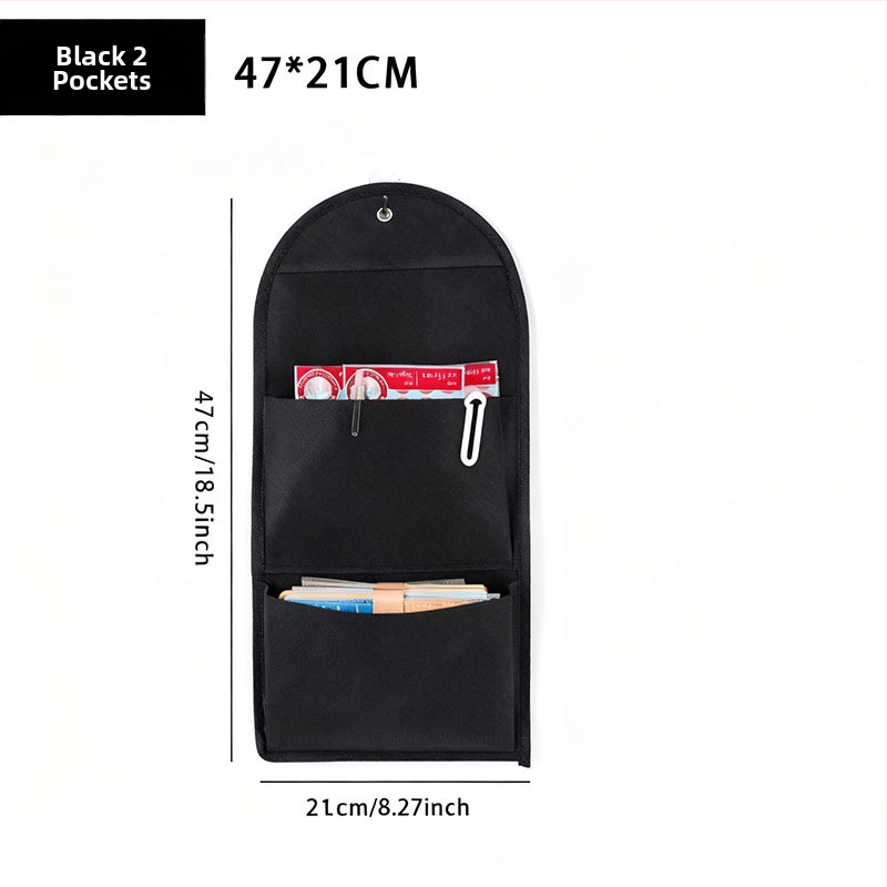 Prie sienos kabančios saugojimo maišelis garderobei, netintas audinys, daugiafunkcinis miegamojo organizatorius, tinkamas CD, žurnalams ir atvirlai, už durų modelis