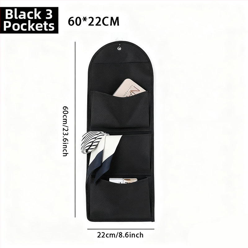 Prie sienos kabančios saugojimo maišelis garderobei, netintas audinys, daugiafunkcinis miegamojo organizatorius, tinkamas CD, žurnalams ir atvirlai, už durų modelis