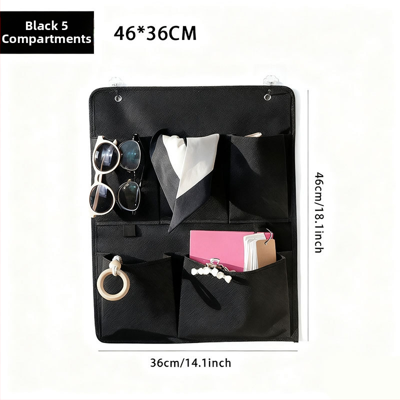 Prie sienos kabančios saugojimo maišelis garderobei, netintas audinys, daugiafunkcinis miegamojo organizatorius, tinkamas CD, žurnalams ir atvirlai, už durų modelis