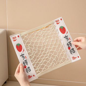 Virtuvės sieninis tinklinis laikymo krepšys su Velcro, poliesteris, modelis Y, daugiafunkcinis