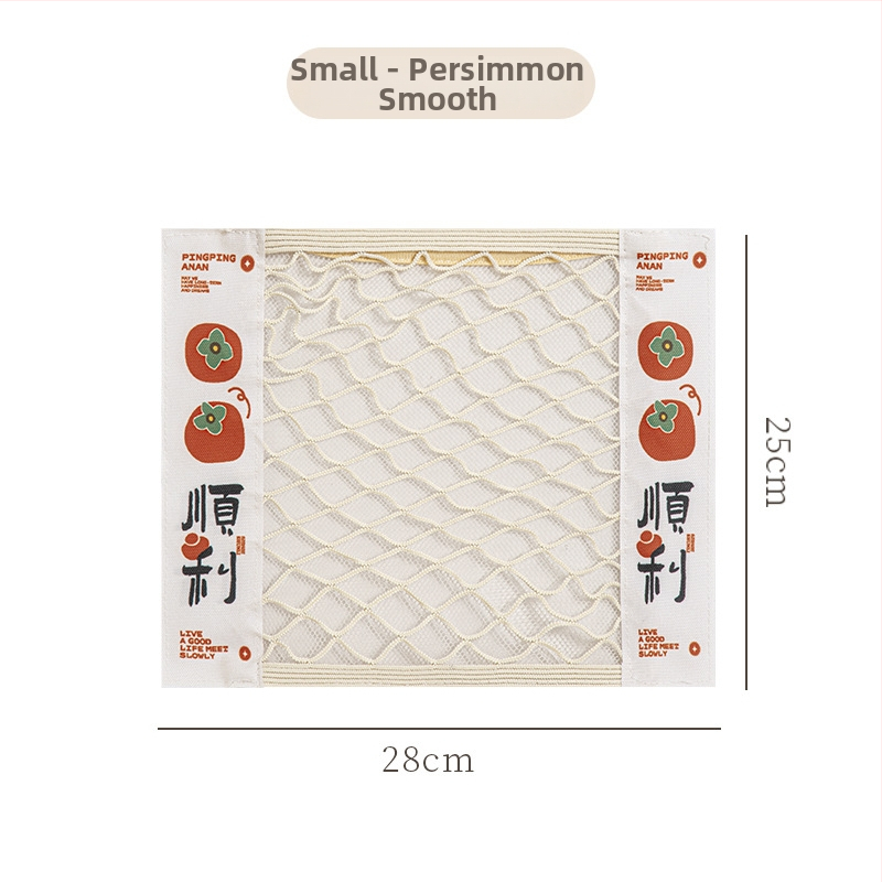 Virtuvės sieninis tinklinis laikymo krepšys su Velcro, poliesteris, modelis Y, daugiafunkcinis