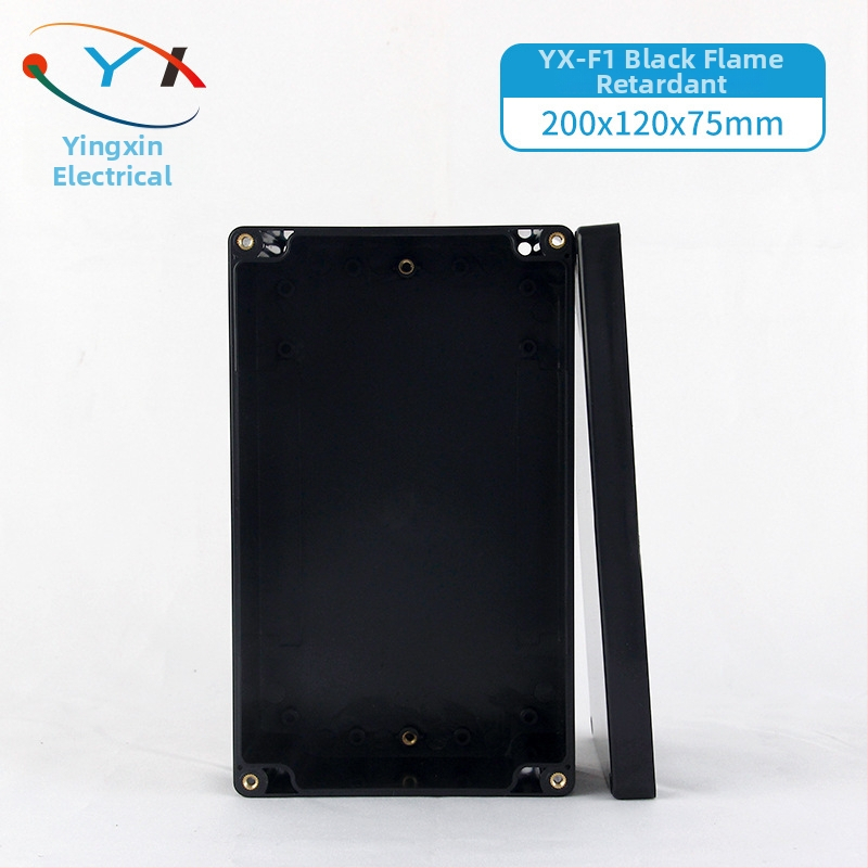 Išorinė vandeniui atspari jungčių dėžutė iš ABS plastiko, korpusas su V0 klase ir degumo atsparumu