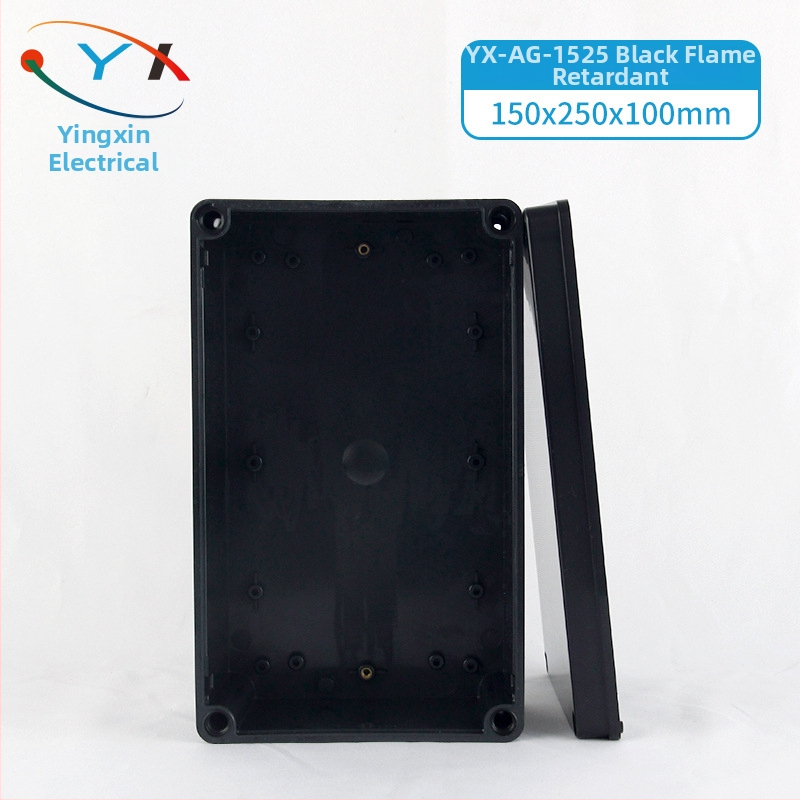 Išorinė vandeniui atspari jungčių dėžutė iš ABS plastiko, korpusas su V0 klase ir degumo atsparumu