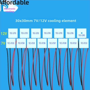 Termoelektrinis aušinimo modulis TEC1-07106 TES1-12701 – 12V, Yandong, puslaidininkinė medžiaga