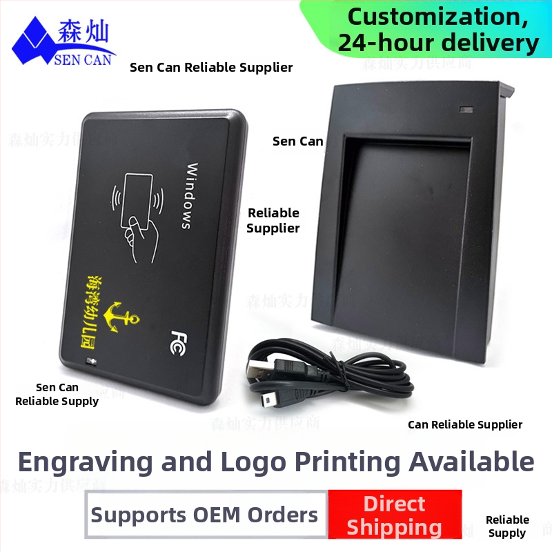 ID kortų skaitytuvas bekontaktis, USB sąsaja, LF 125 kHz, suderinamas su TK4100/EM4100 ir kitomis LF kortomis, modelis SDE, skaitymo atstumas 3–10 cm