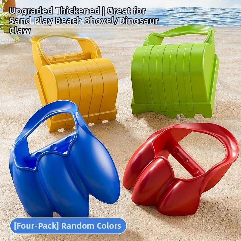 Bērnu pludmales spēļu komplekts ar auto un spēlēm smiltīs un sniegā; plastmasas konstrukcija, vecuma diapazons 4–6 gadi, iekļauts spaiņš un lāpstiņa