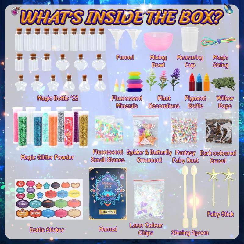 Biologijos ir chemijos DIY rinkinys – Magiškas eliksyras rinkinys vaikams 7–14 metų, iš plastiko, pakuotė dėžutėje