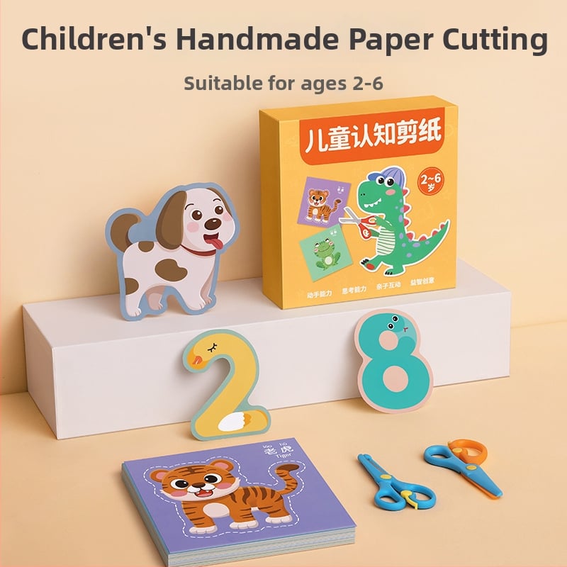 3D origami komplekt lastele – paberi lõikamise hariv mäng 4–6-aastastele