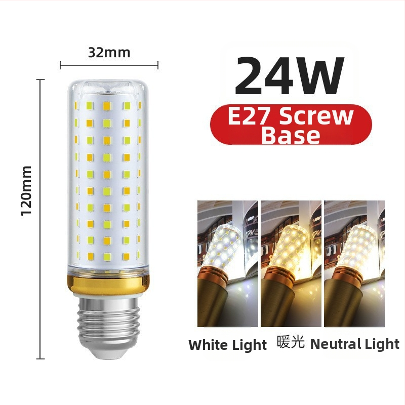 LED kukurūzų lemputė, E27/E14 lizdas, 220V, 1000 lm, 3000K, 360° spinduliavimas