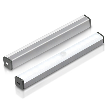 Φωτιστικό LED νυχτερινό με αισθητήρα κίνησης, USB επαναφορτιζόμενο για ντουλάπες, διακόπτης επαγωγής, μοντέρνο μινιμαλιστικό στυλ, διαστάσεις 100-500