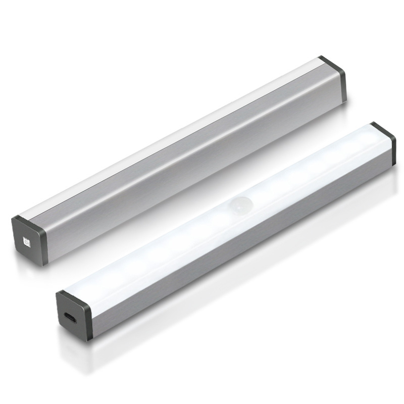 Φωτιστικό LED νυχτερινό με αισθητήρα κίνησης, USB επαναφορτιζόμενο για ντουλάπες, διακόπτης επαγωγής, μοντέρνο μινιμαλιστικό στυλ, διαστάσεις 100-500