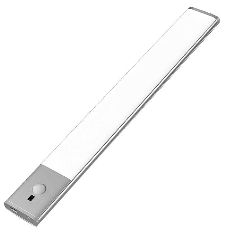 Lampă de noapte inteligentă ultra-subțire pentru dulapuri - LED, baterie încorporată, întrerupător inductiv, design geometric tridimensional