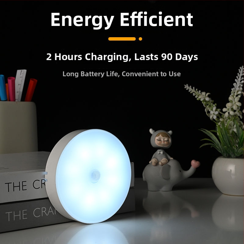 LED таванна лампа с датчик за движение и контрол на светлината, презареждаща се, обхват 5-10 m2