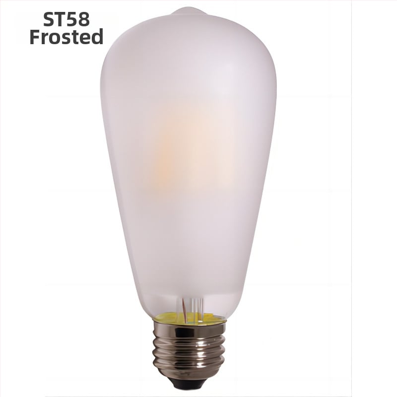 Edison LED filamentų lemputė E27 ST64, 220V, 480 lm, 360° šviesos spindulio kampas, reguliuojamas ryškumas