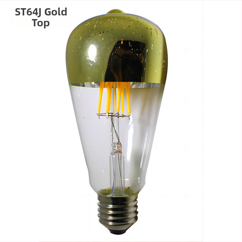 Edison LED filamentų lemputė E27 ST64, 220V, 480 lm, 360° šviesos spindulio kampas, reguliuojamas ryškumas