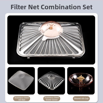 Boss virtuvės gartraukio filtras: 8212 vidinis tinklas, 8210 dūmų gaubtas, 8010 alyvos filtravimo tinklas