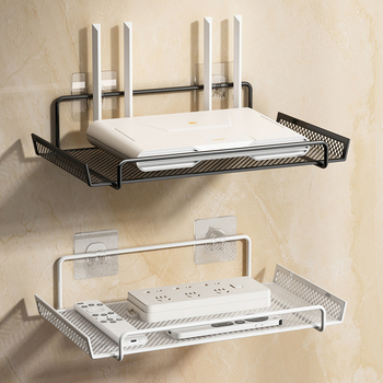 Maršrutizatoriaus laikiklis bendrabutyje – sieninis, be gręžimo, iš anglies plieno, 1 sluoksnis, gyvenamosios patalpos laikymui