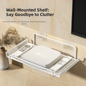 Maršrutizatoriaus laikiklis bendrabutyje – sieninis, be gręžimo, iš anglies plieno, 1 sluoksnis, gyvenamosios patalpos laikymui