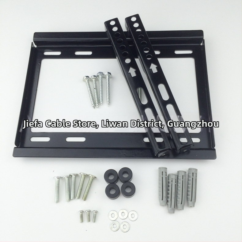 LED/LCD TV sienas stiprinājums – universāls, fiksēts, dzelzs turētājs, slodze > 15 kg