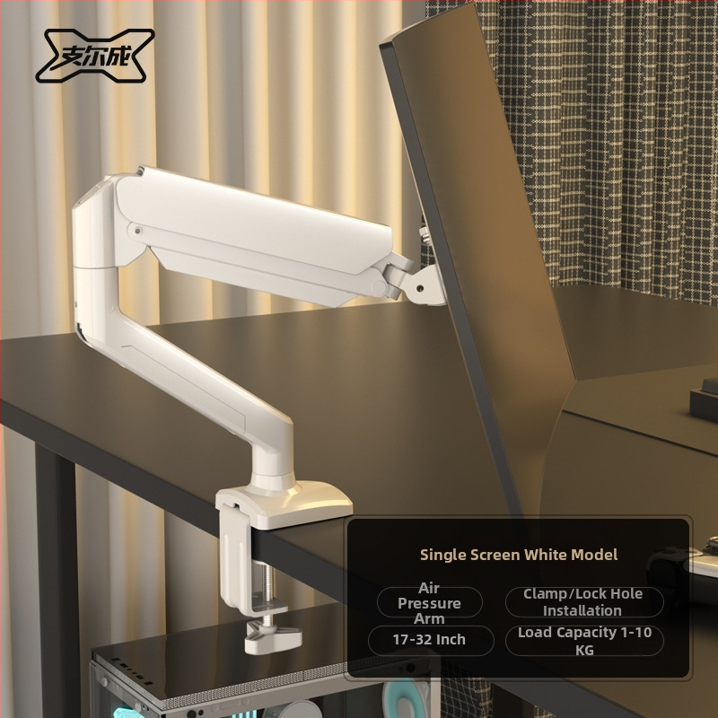 Md8 atnaujintas monitoriaus laikiklis – šaltai valcuoto plieno, suderinamas su 17–32 colių monitoriais, 3 kg svoris, pasisukantis kantilever galda stovas