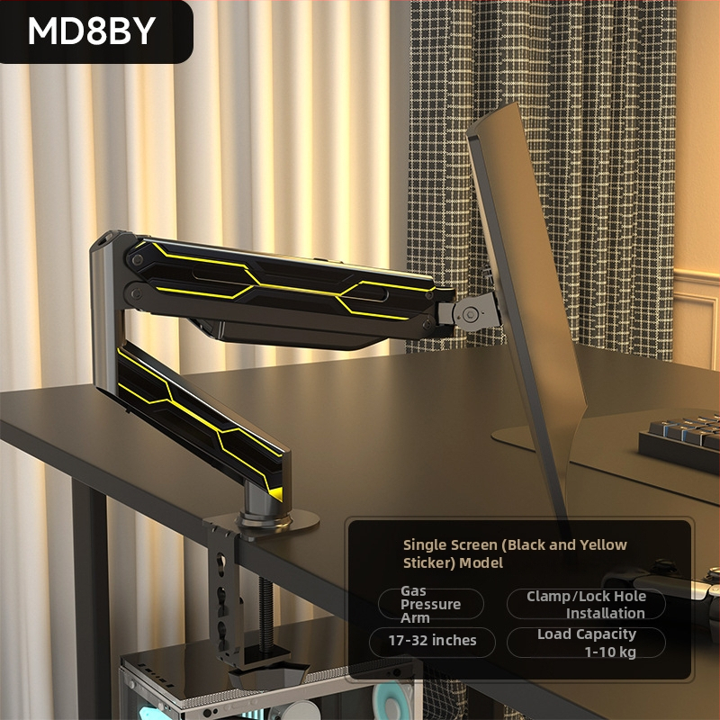 Md8 atnaujintas monitoriaus laikiklis – šaltai valcuoto plieno, suderinamas su 17–32 colių monitoriais, 3 kg svoris, pasisukantis kantilever galda stovas