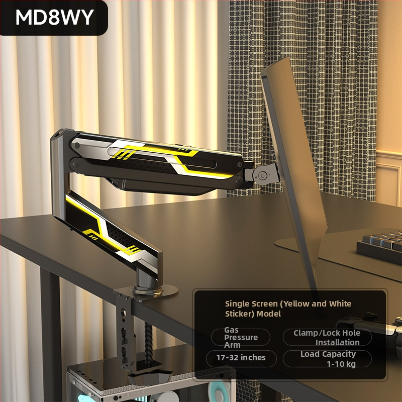 Md8 atnaujintas monitoriaus laikiklis – šaltai valcuoto plieno, suderinamas su 17–32 colių monitoriais, 3 kg svoris, pasisukantis kantilever galda stovas