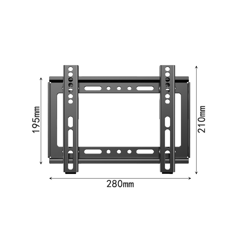 Universali sieniniai televizoriaus laikiklis, apkrova didesnė nei 15 kg, medžiaga SPCC šaltai valcuotas plienas, laikiklis iš geležies, mechaninis reguliavimas