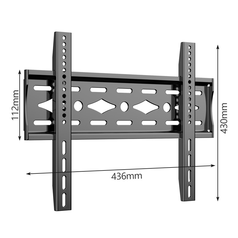 Universali sieniniai televizoriaus laikiklis, apkrova didesnė nei 15 kg, medžiaga SPCC šaltai valcuotas plienas, laikiklis iš geležies, mechaninis reguliavimas