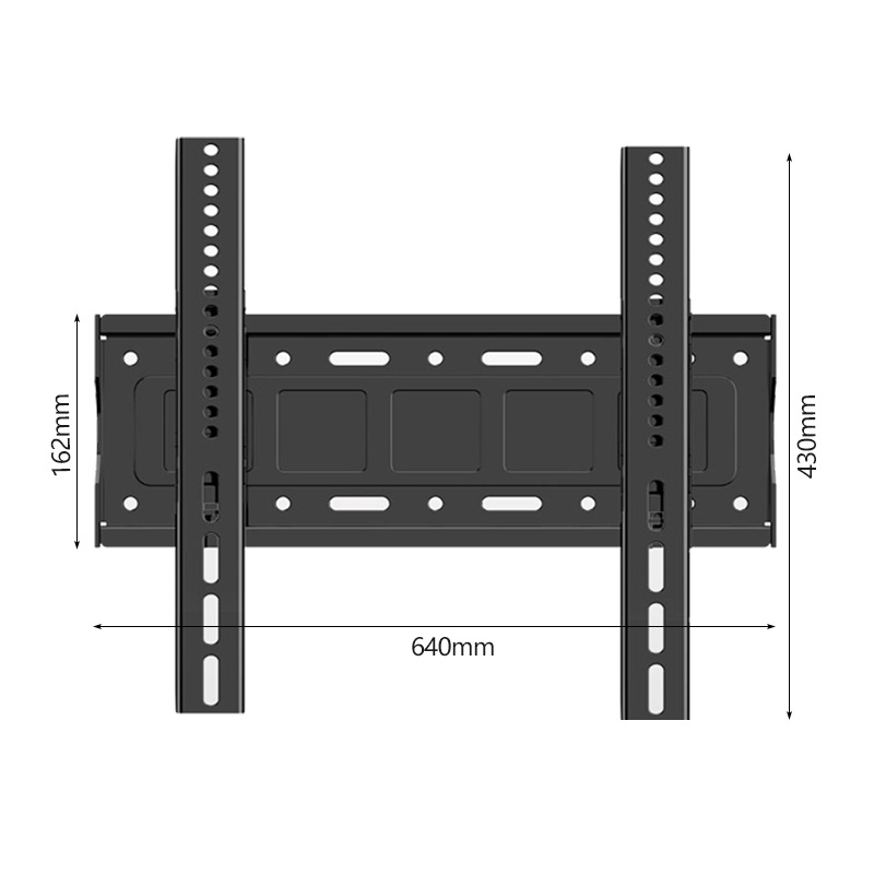Universali sieniniai televizoriaus laikiklis, apkrova didesnė nei 15 kg, medžiaga SPCC šaltai valcuotas plienas, laikiklis iš geležies, mechaninis reguliavimas