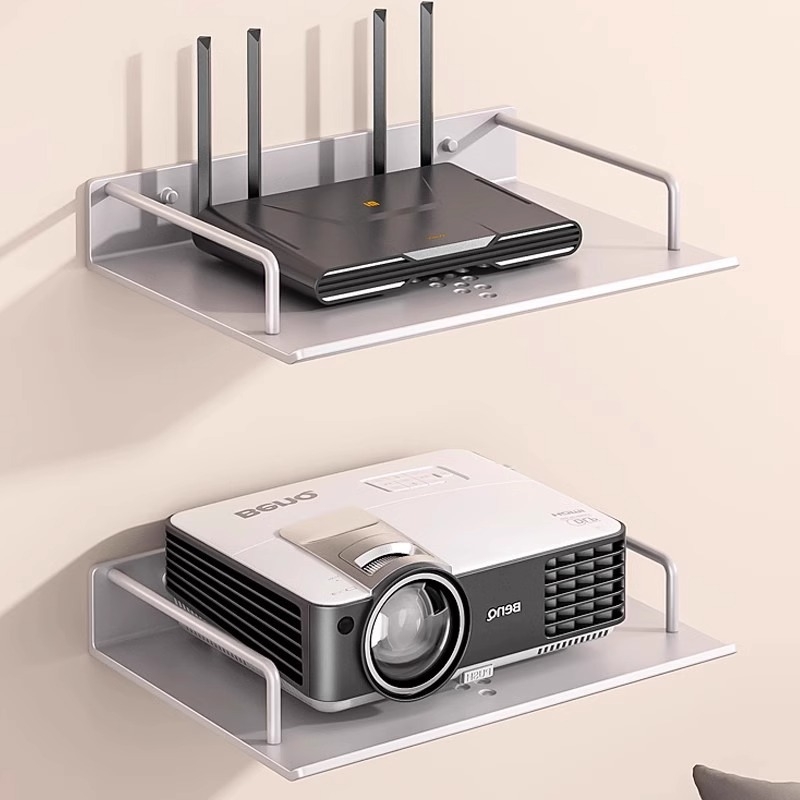 Sieninis maršrutizatoriaus laikiklis saugyklai (Medžiaga: anglies plienas; Diegimas be gręžimo; Vieno sluoksnio; Saugyklai gyvenamajame kambaryje)