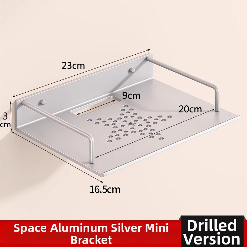 Sieninis maršrutizatoriaus laikiklis saugyklai (Medžiaga: anglies plienas; Diegimas be gręžimo; Vieno sluoksnio; Saugyklai gyvenamajame kambaryje)