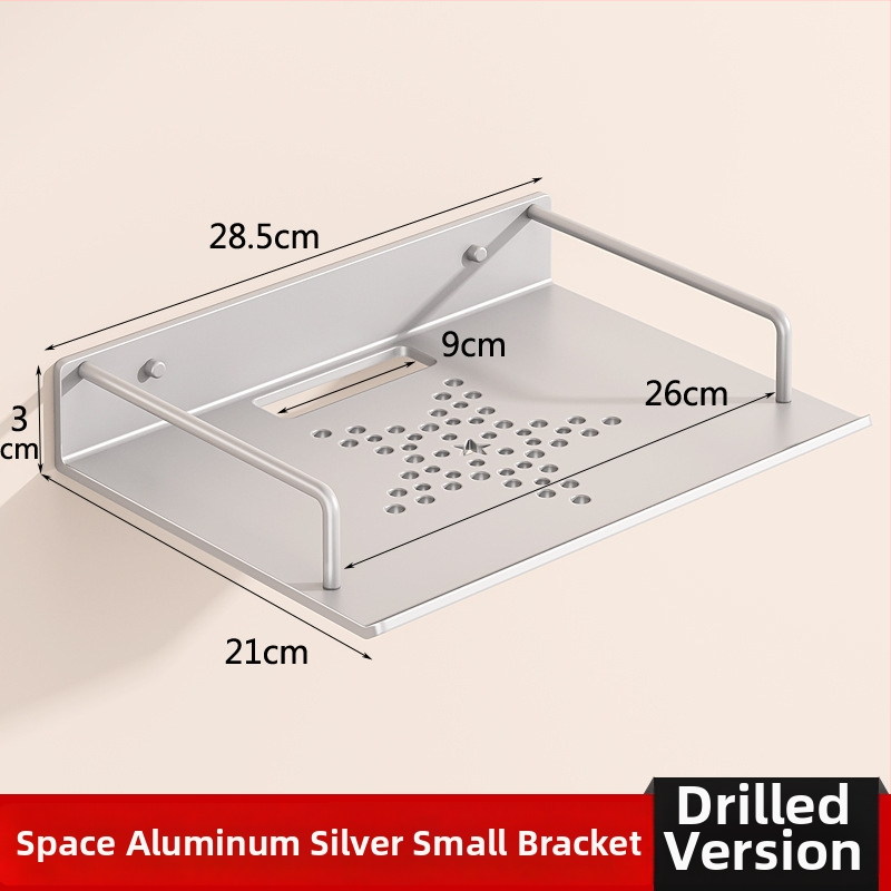Sieninis maršrutizatoriaus laikiklis saugyklai (Medžiaga: anglies plienas; Diegimas be gręžimo; Vieno sluoksnio; Saugyklai gyvenamajame kambaryje)