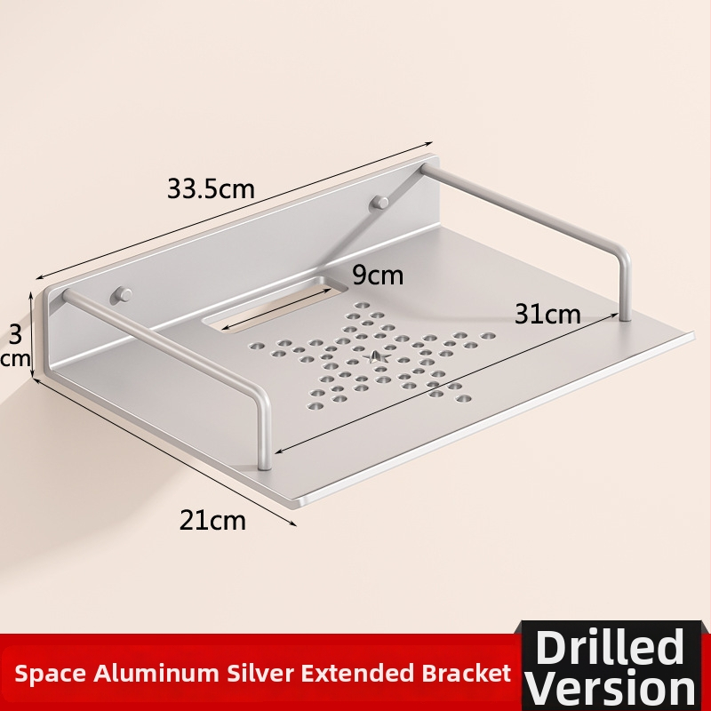 Sieninis maršrutizatoriaus laikiklis saugyklai (Medžiaga: anglies plienas; Diegimas be gręžimo; Vieno sluoksnio; Saugyklai gyvenamajame kambaryje)