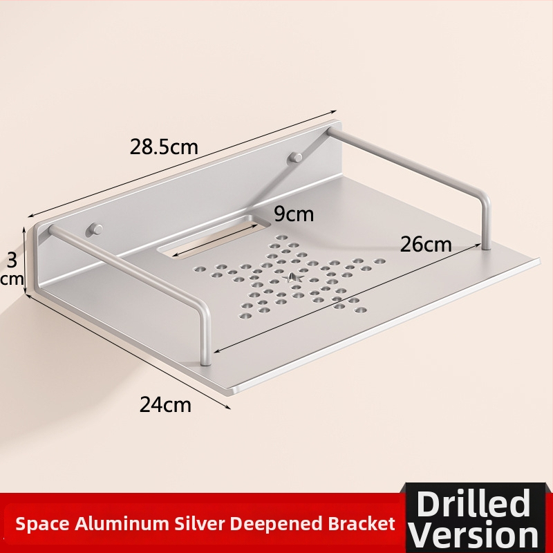 Sieninis maršrutizatoriaus laikiklis saugyklai (Medžiaga: anglies plienas; Diegimas be gręžimo; Vieno sluoksnio; Saugyklai gyvenamajame kambaryje)