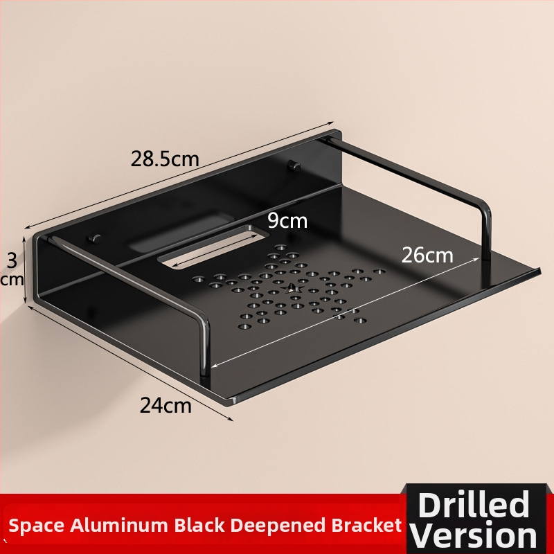 Sieninis maršrutizatoriaus laikiklis saugyklai (Medžiaga: anglies plienas; Diegimas be gręžimo; Vieno sluoksnio; Saugyklai gyvenamajame kambaryje)