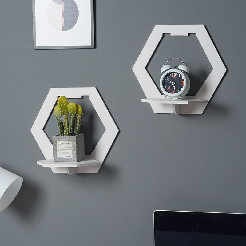 PVC sieninis laikiklis svetainei – daugiafunkcinis organizatorius dekoderiui ir maršrutizatoriui su projektoriaus laikikliu, be gręžimo, vieno lygiu