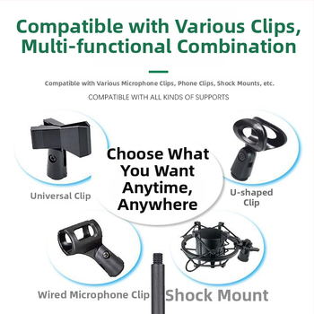 Stalo laikiklis telefonui ir mikrofonui su reguliuojamu apšvietimu tiesioginiams transliavimams, apvalios diskos pagrindas, metalinė vamzdinė konstrukcija.