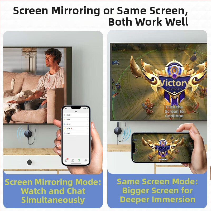 HDMI belaidis ekrano dubliavimo įrenginys – 1080p, HDMI jungtis, RK3036 A210 procesorius, 128 MB RAM, suderintas su Windows