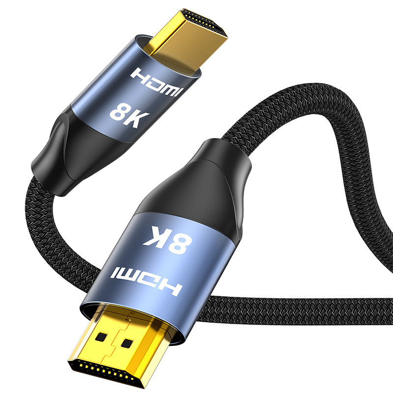 HDMI kabelis, 2.1 versija, 8K palaikymas, 10 m ilgio, variniai laidai, auksu dengti jungtys