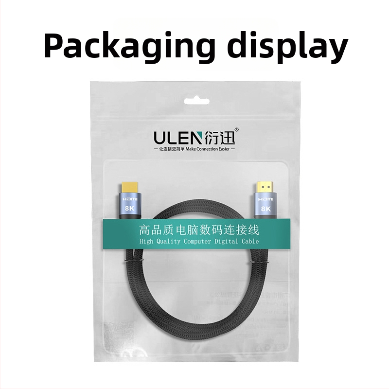 HDMI kabelis, 2.1 versija, 8K palaikymas, 10 m ilgio, variniai laidai, auksu dengti jungtys