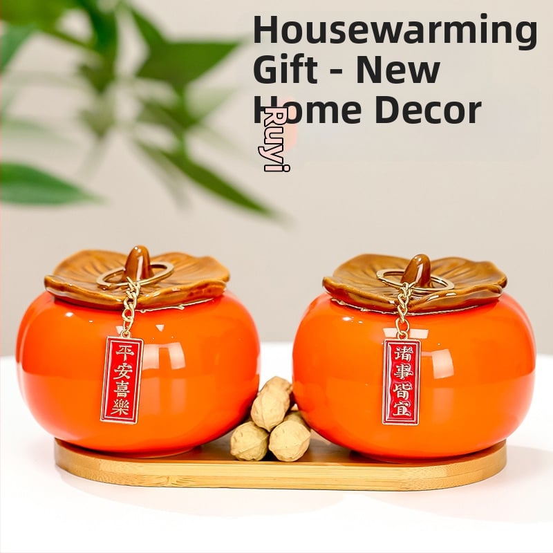 Figurină ceramică pentru birou, stil lux ușor, marcă Ruijie, cadou decor pentru casă