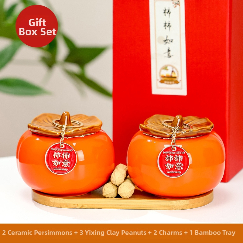 Figurină ceramică pentru birou, stil lux ușor, marcă Ruijie, cadou decor pentru casă