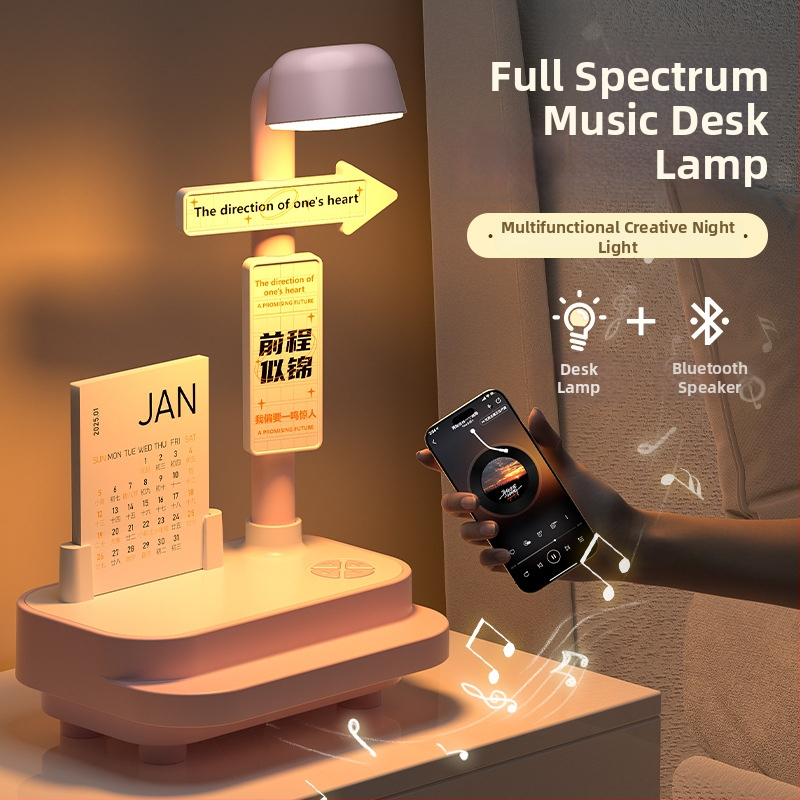 Radoša Bluetooth skaņas naktsgaisma guļamistabai – galda lampa ar divām funkcijām, 3 krāsu temperatūras, 1200Ah baterija, 5V/2A