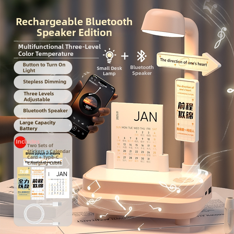 Kūrybinė Bluetooth garso naktinė lempa miegamajam – stalinė lempa su dviem funkcijomis, 3 šviesos temperatūros, 1200Ah baterija, 5V/2A