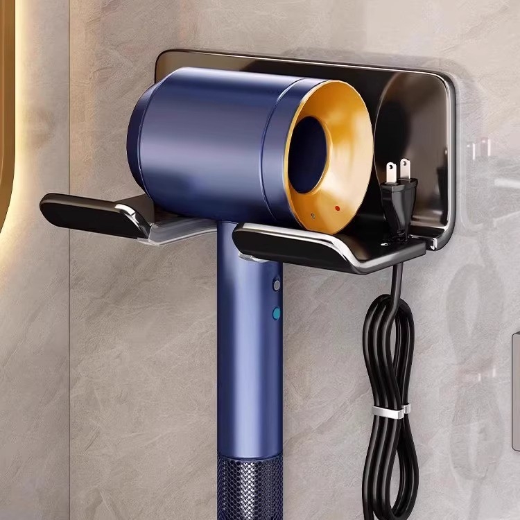 Dyson falra szerelhető hajszárító tartó, alumínium, teherbírás 10 kg, modell Blower frame, oxidált felület