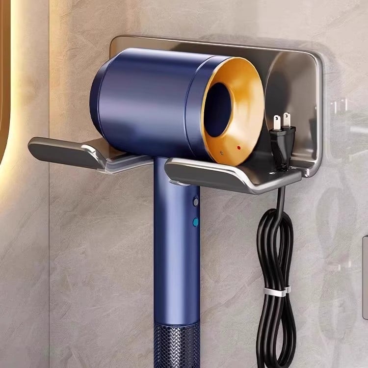 Dyson falra szerelhető hajszárító tartó, alumínium, teherbírás 10 kg, modell Blower frame, oxidált felület