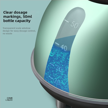 Galvos odos aplikatorius su maistu tirpalu, skysčių reguliavimo šukos su rutuliukais, modelis Liquid Diverter; svoris 35-40 g; tinka visoms metų laikams; bendro pobūdžio naudojimas