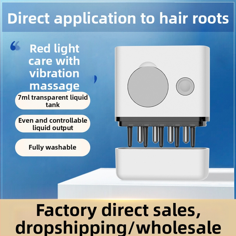 Elektrinė galvos odos masažo šukos BK-SY01, maitinamas mygtuko baterija, prieš niežėjimą ir galvos odos raminimą